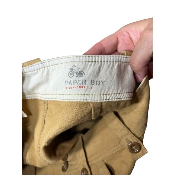 Anthropologie Paper Boy Utility Cargo Tan Skirt Size 2 - Picture 5 of 8